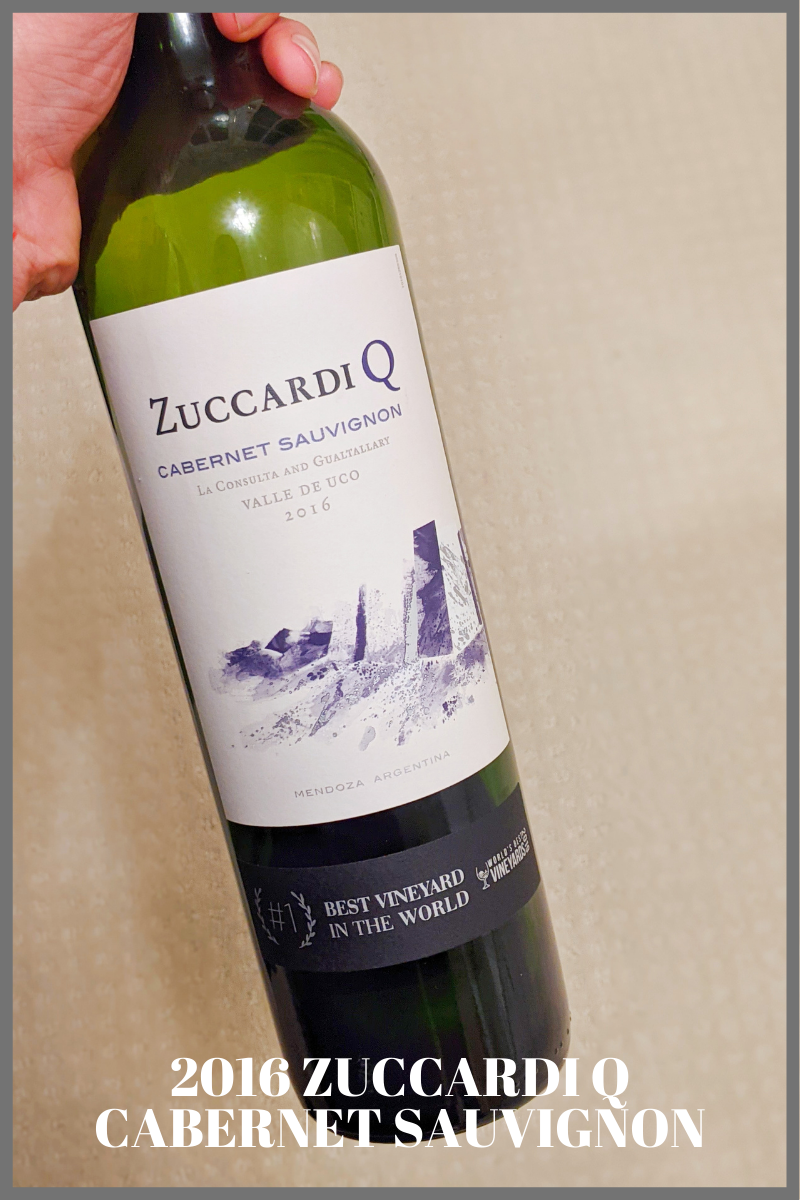 WINE OF THE WEEK - 2016 Zuccardi Q Cabernet Sauvignon